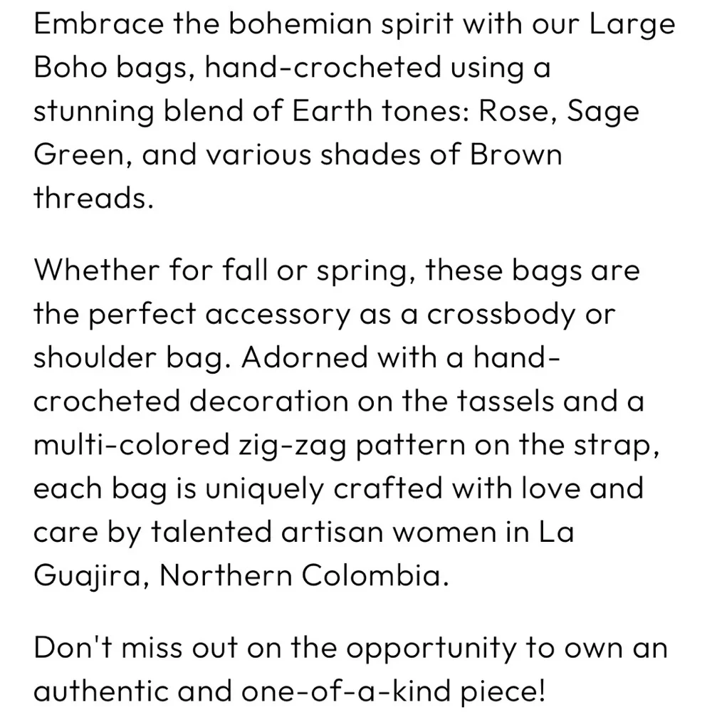 BOHO Wayuu Mochila Bag Stylish Bohemain  Woven Bucket Bag Crossbody Handmade E16 - Picture 10 of 10